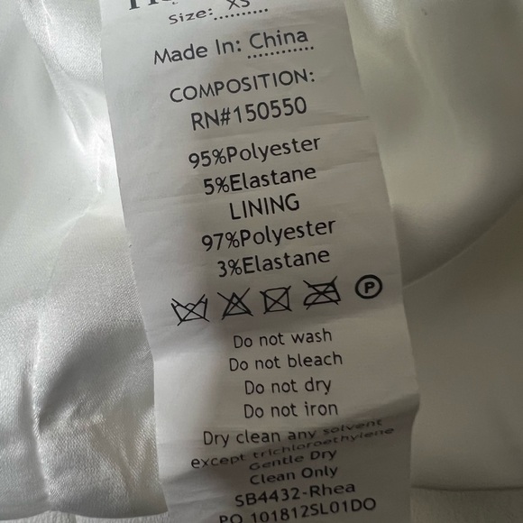 House of CB ‘RHEA’ White long sleeve dress - Picture 8 of 8